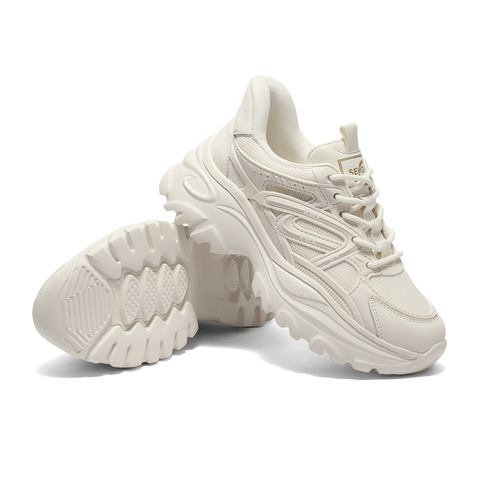 森达老爹鞋女款2025春新商场同款时尚厚底休闲运动鞋XLA01AM5