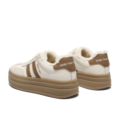 森达德训鞋女款2025春季新款商场同款户外休闲厚底板鞋XLL01AM5