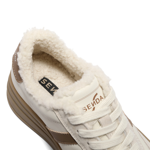 森达德训鞋女款2025春季新款商场同款户外休闲厚底板鞋XLL01AM5