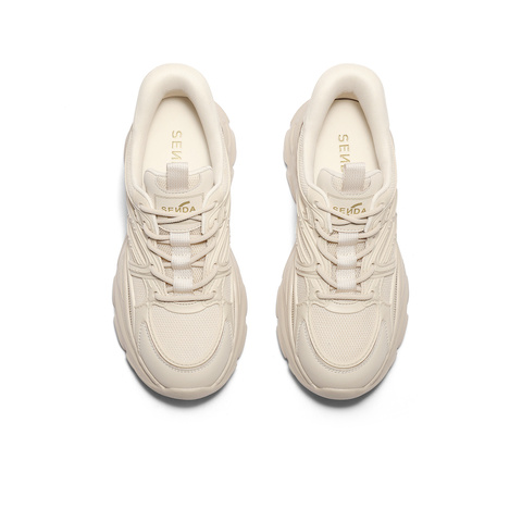 森达老爹鞋女款2025春新商场同款时尚厚底休闲运动鞋XLA01AM5