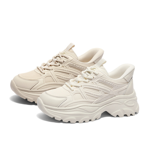 森达老爹鞋女款2025春新商场同款时尚厚底休闲运动鞋XLA01AM5