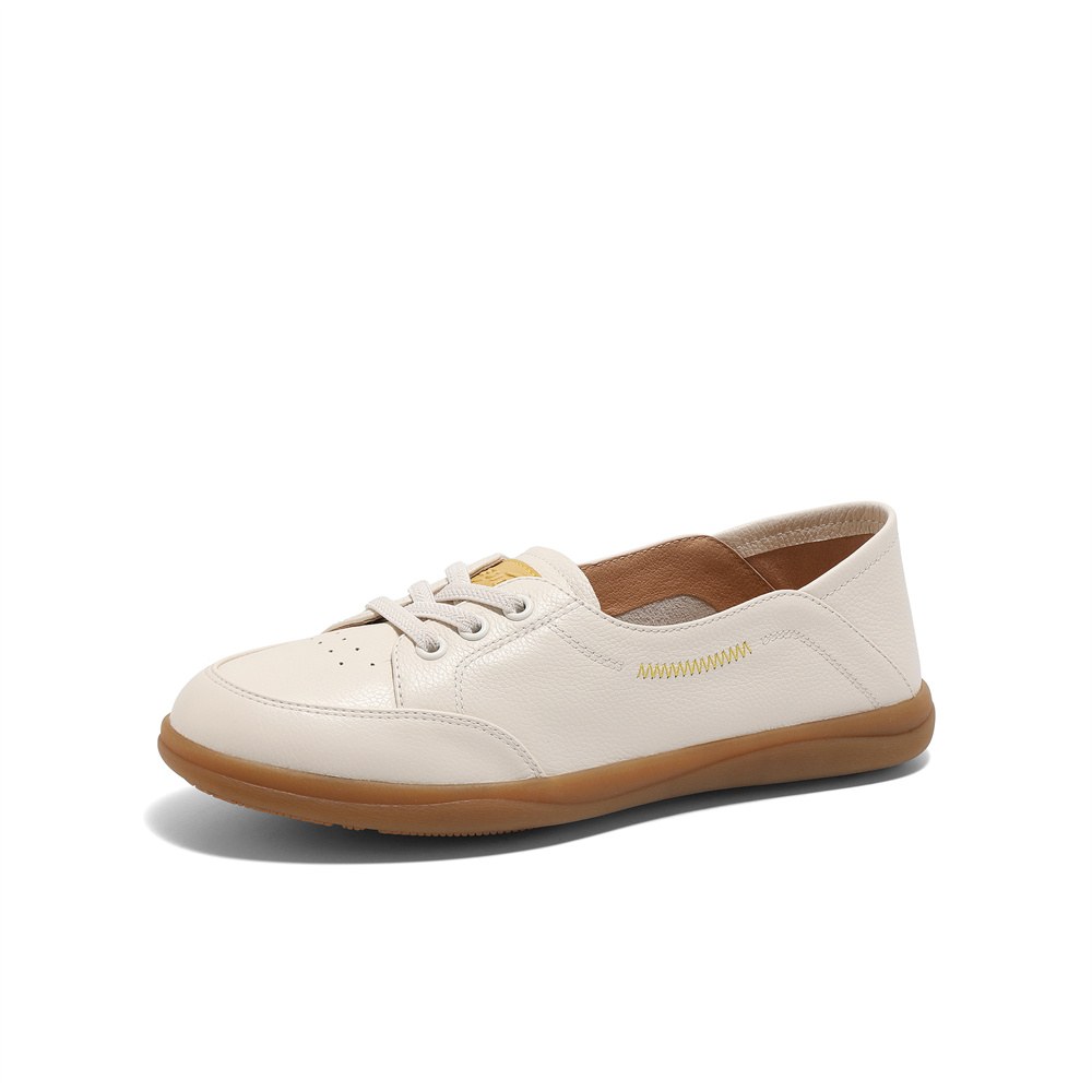 森达轻巧可可女款2025春季新款商场同款休闲小白鞋4WGF7AA5