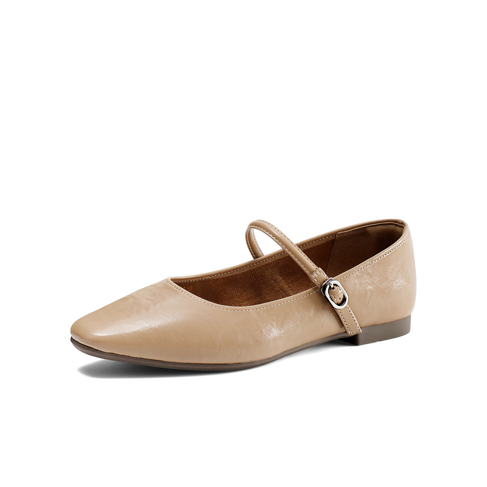 森达玛丽珍女款2025春季新款气质芭蕾平底浅口单鞋ZTF33AQ5