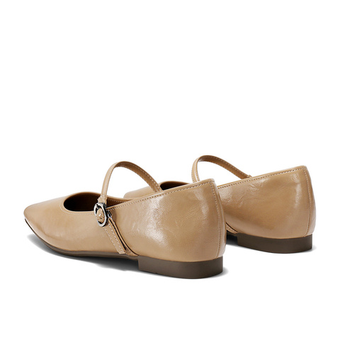 森达玛丽珍女款2025春季新款气质芭蕾平底浅口单鞋ZTF33AQ5