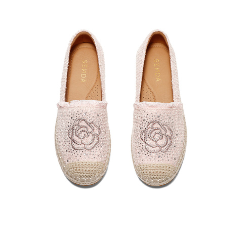 森达渔夫鞋女款2025春季新款小香风轻便平底休闲单鞋ZTF48AA5