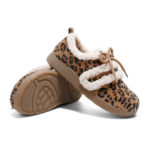 森达毛毛鞋女款2025春季新款奶盖可可保暖舒适休闲鞋4UR27AM5