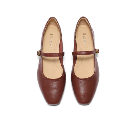 森达玛丽珍鞋女款2025春季新款商场同款芭蕾平底浅口单鞋XLT01AQ5