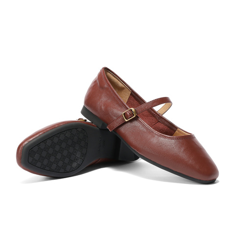 森达玛丽珍鞋女款2025春季新款商场同款芭蕾平底浅口单鞋XLT01AQ5