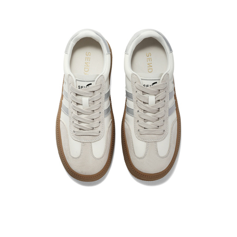 森达板鞋女2025春新商场同款德训户外厚底休闲鞋SUY01AM5