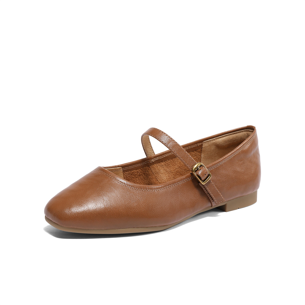 森达玛丽珍鞋女款2025春季新款商场同款芭蕾平底浅口单鞋XLT01AQ5