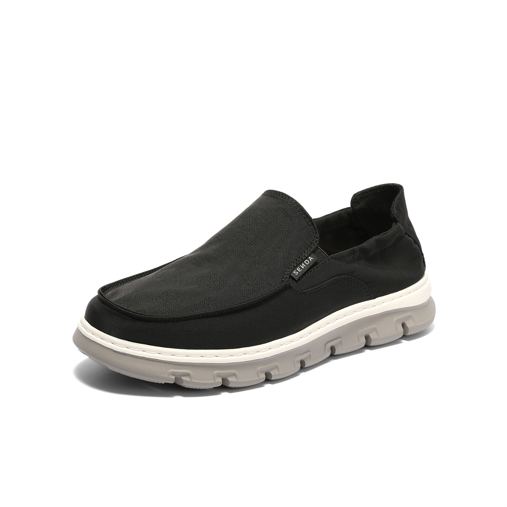 森达布鞋男2025夏季新款商场同款一脚蹬轻便舒适休闲鞋1WR01BM5