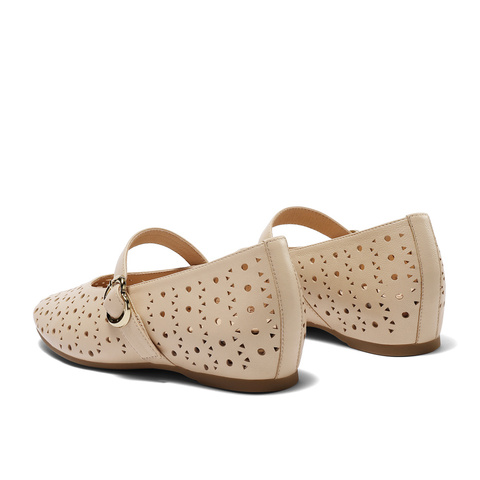 森达玛丽珍鞋女款2025夏新商场同款镂空透气平底单鞋XMB01BQ5