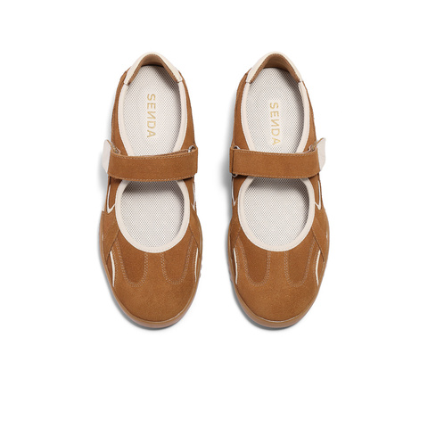 森达月牙鞋玛丽珍女款2025春季新款浅口运动休闲鞋4NR03AQ5