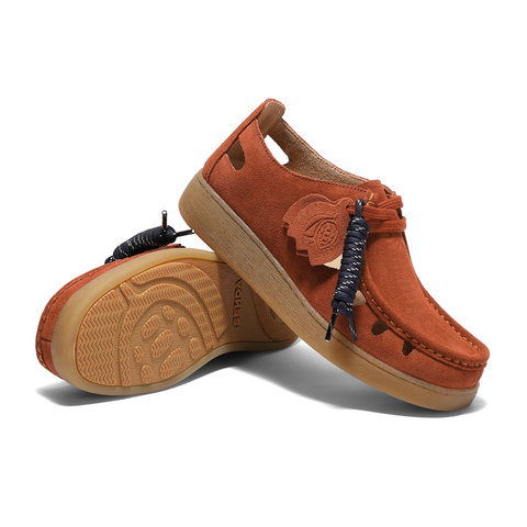 森达芝士可可女款2025春新舒适镂空休闲袋鼠鞋4SR21AM5