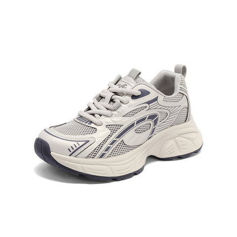 森达老爹鞋女款2025夏新商场同款户外运动风厚底休闲鞋XMG01BM5