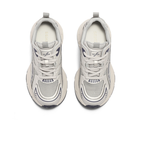 森达老爹鞋女款2025夏新商场同款户外运动风厚底休闲鞋XMG01BM5