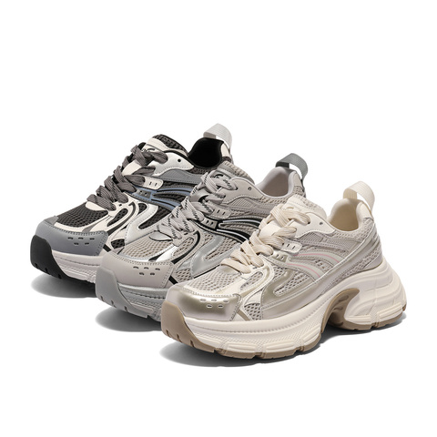 森达老爹鞋女款2025春新商场同款户外厚底休闲运动鞋XNB01AM5