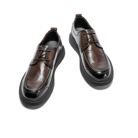 森达正装皮鞋男款2024春新款通勤舒适平底商务皮鞋ZYC11AM5