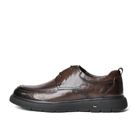 森达正装皮鞋男款2024春新款通勤舒适平底商务皮鞋ZYC11AM5