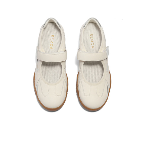 森达月牙鞋玛丽珍女款2025春季新款浅口运动休闲鞋4NR03AQ5