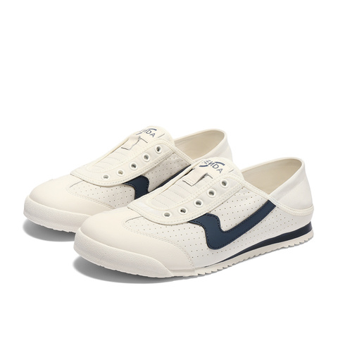 森达板鞋男款2025夏新商场同款户外平底休闲小白鞋1WK01BM5