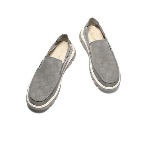 森达布鞋男2025夏季新款商场同款一脚蹬轻便舒适休闲鞋1WR01BM5