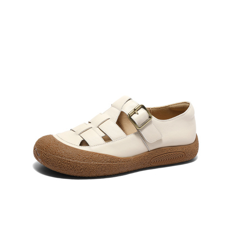 森达栗子曲奇女款2025春季新款商场同款舒适猪笼勃肯鞋XJX03BM5