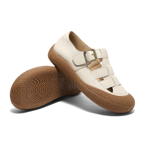 森达栗子曲奇女款2025春季新款商场同款舒适猪笼勃肯鞋XJX03BM5