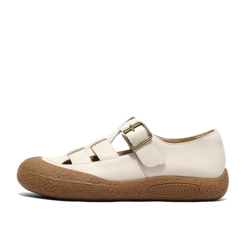 森达栗子曲奇女款2025春季新款商场同款舒适猪笼勃肯鞋XJX03BM5