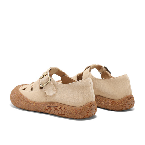 森达栗子曲奇女款2025春季新款商场同款舒适猪笼勃肯鞋XJX03BM5