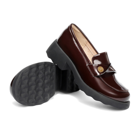 森达乐福鞋女2025春新商场同款一脚蹬厚底舒适单鞋XNE01AA5