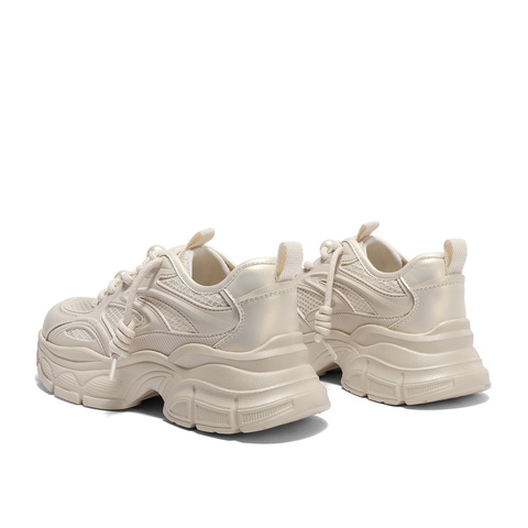 森达老爹鞋女款2025夏季新款商场同款户外运动厚底休闲鞋XMS01BM5