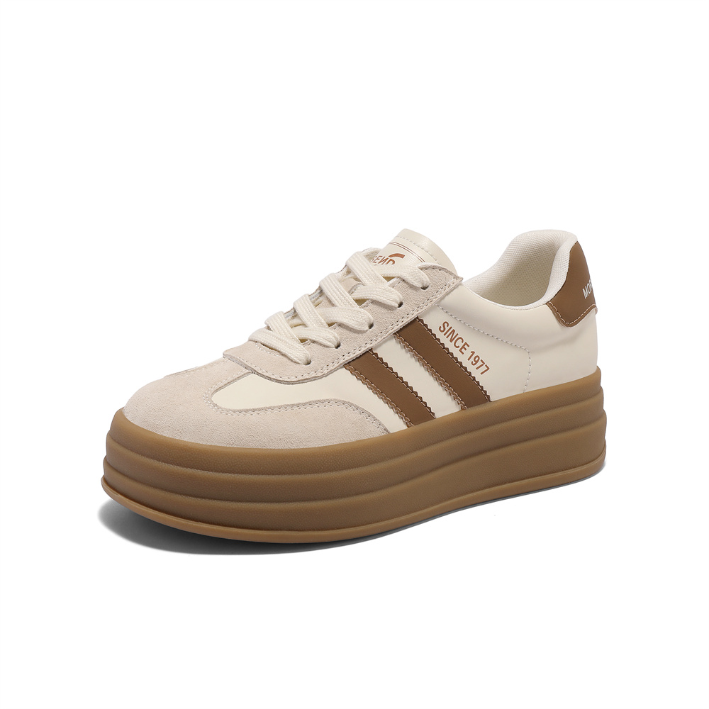 森达德训鞋女款2025春新商场同款户外休闲厚底板鞋XLL01AM5