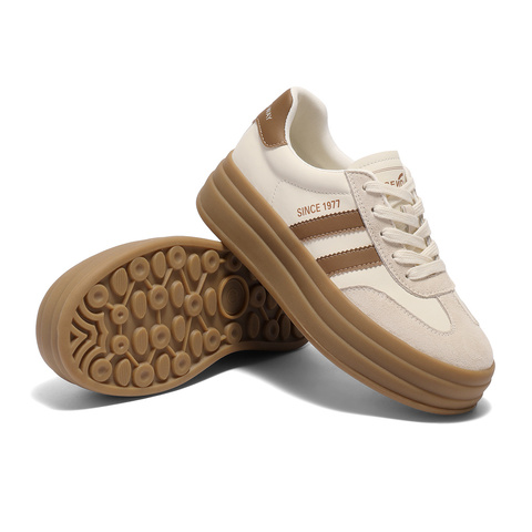 森达德训鞋女款2025春新商场同款户外休闲厚底板鞋XLL01AM5