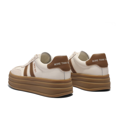 森达德训鞋女款2025春新商场同款户外休闲厚底板鞋XLL01AM5