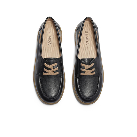 森达乐福鞋女新款秋商场同款一脚蹬平底舒适休闲鞋4CFG9AA5