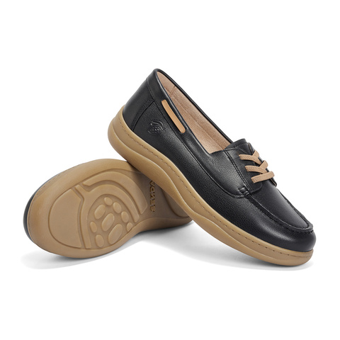 森达乐福鞋女新款秋商场同款一脚蹬平底舒适休闲鞋4CFG9AA5