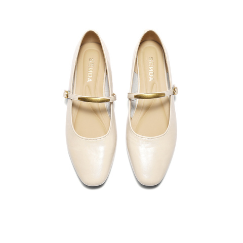 森达玛丽珍鞋女款2025秋新商场同款简约时尚浅口单鞋XNY01CQ5