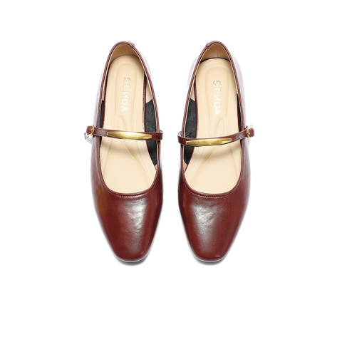 森达玛丽珍鞋女款2025秋新商场同款简约时尚浅口单鞋XNY01CQ5