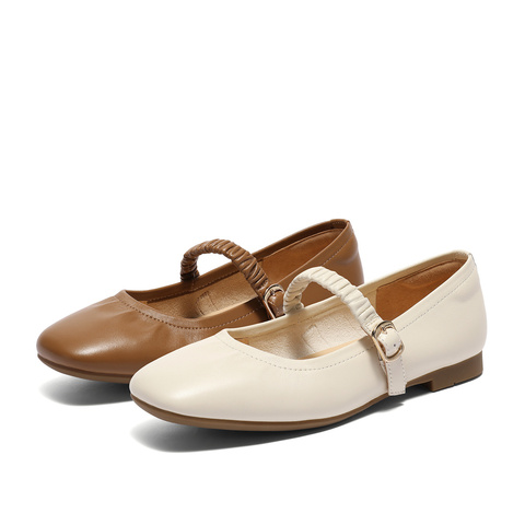 森达玛丽珍鞋女款2025秋新商场同款舒适平底浅口单鞋XPA01CQ5