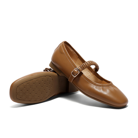 森达玛丽珍鞋女款2025秋新商场同款舒适平底浅口单鞋XPA01CQ5