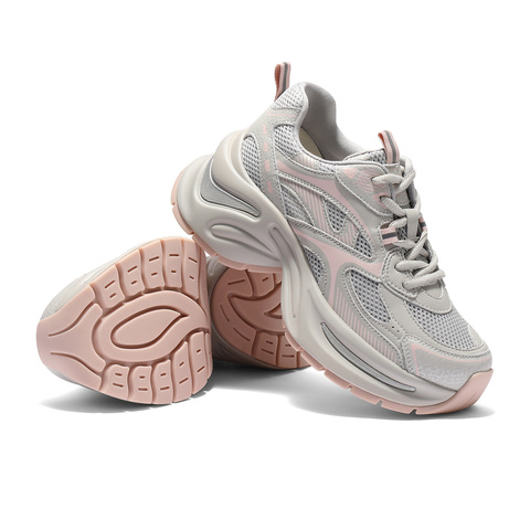 森达老爹鞋女款2025夏新户外厚底显高休闲运动鞋ZTG29BM5