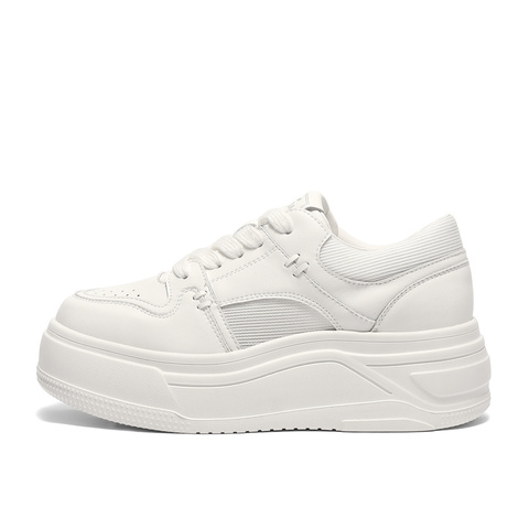 森达小白鞋女款2025夏季新款商场同款厚底显高休闲鞋XPE01BM5