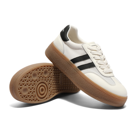 森达德训鞋女款2025夏季新款拼接舒适厚底户外休闲板鞋ZTG24BM5