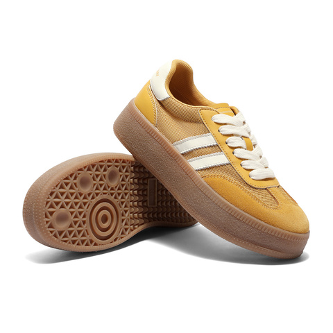 森达德训鞋女款2025夏季新款拼接舒适厚底户外休闲板鞋ZTG24BM5