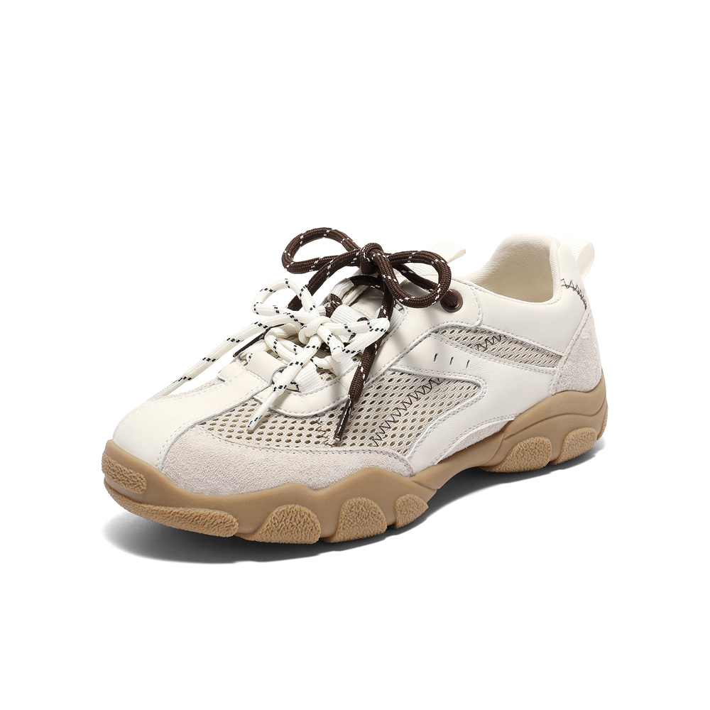 森达阿甘鞋女款2025夏季新款舒适透气运动风厚底休闲鞋ZTG28BM5