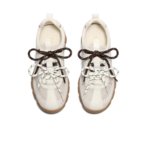 森达阿甘鞋女款2025夏季新款舒适透气运动风厚底休闲鞋ZTG28BM5