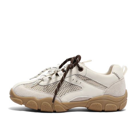 森达阿甘鞋女款2025夏季新款舒适透气运动风厚底休闲鞋ZTG28BM5