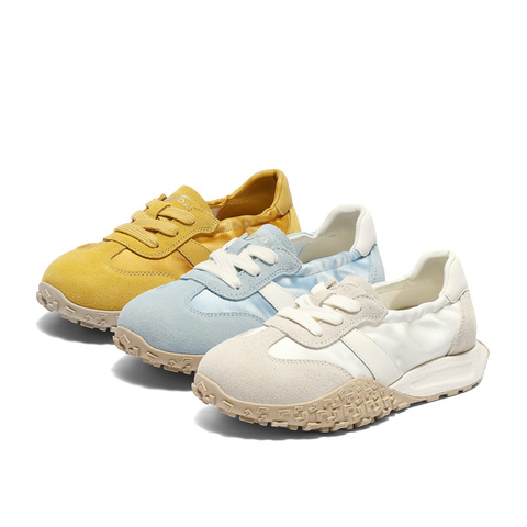 森达阿甘鞋女款2025秋新运动风跑步拼接厚底休闲鞋WP022CA5