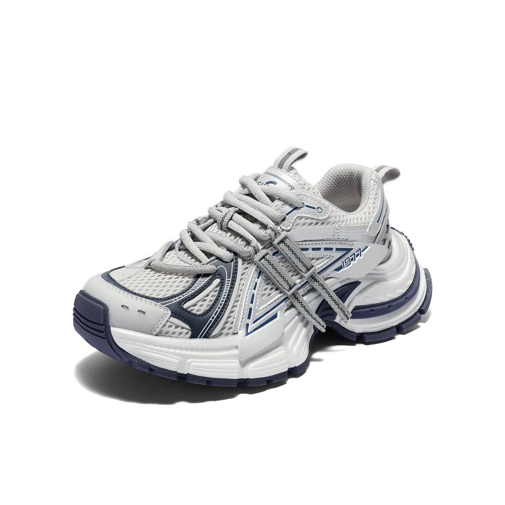 森达老爹鞋女款2025夏新商场同款运动厚底网面休闲鞋XPV01BM5